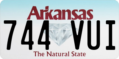 AR license plate 744VUI