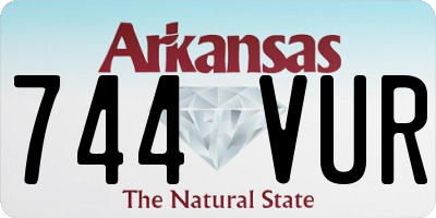 AR license plate 744VUR