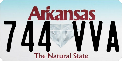 AR license plate 744VVA