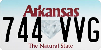 AR license plate 744VVG