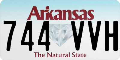 AR license plate 744VVH