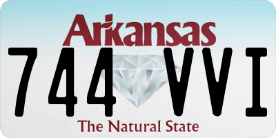 AR license plate 744VVI