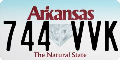 AR license plate 744VVK