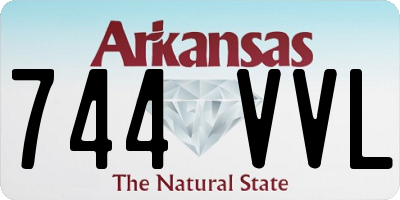 AR license plate 744VVL