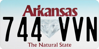 AR license plate 744VVN