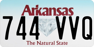 AR license plate 744VVQ