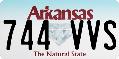 AR license plate 744VVS
