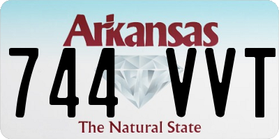AR license plate 744VVT