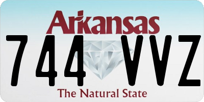 AR license plate 744VVZ