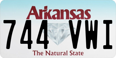 AR license plate 744VWI