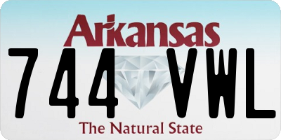AR license plate 744VWL