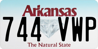 AR license plate 744VWP