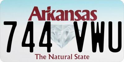 AR license plate 744VWU