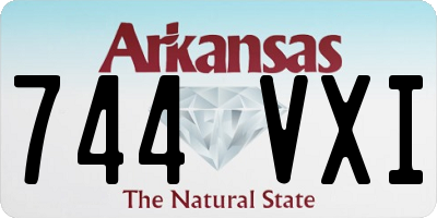 AR license plate 744VXI