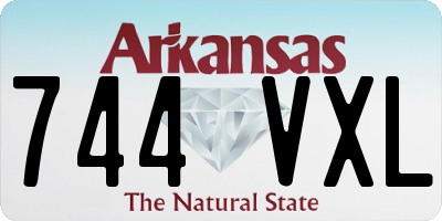 AR license plate 744VXL