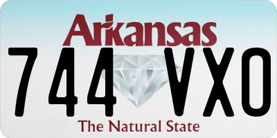AR license plate 744VXO