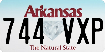 AR license plate 744VXP