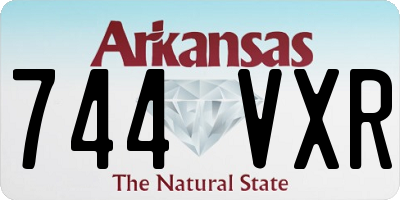 AR license plate 744VXR