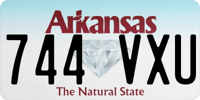 AR license plate 744VXU