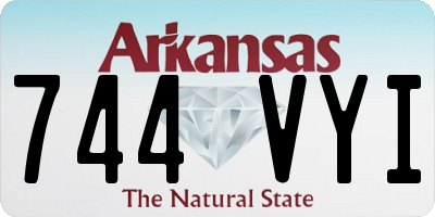 AR license plate 744VYI