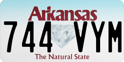 AR license plate 744VYM