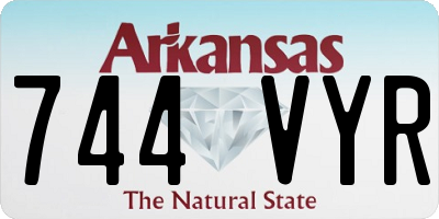 AR license plate 744VYR