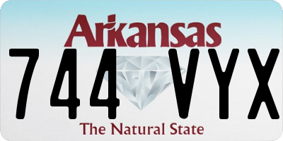 AR license plate 744VYX