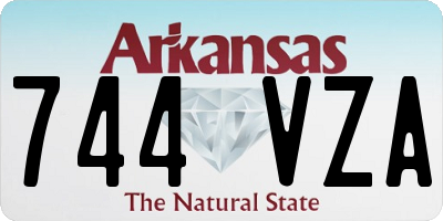 AR license plate 744VZA