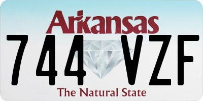 AR license plate 744VZF