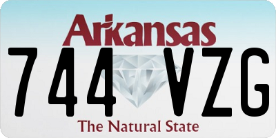 AR license plate 744VZG