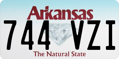 AR license plate 744VZI