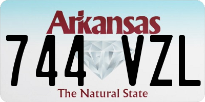 AR license plate 744VZL