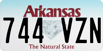 AR license plate 744VZN