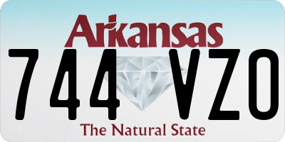 AR license plate 744VZO