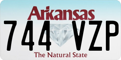 AR license plate 744VZP