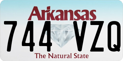 AR license plate 744VZQ