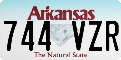 AR license plate 744VZR