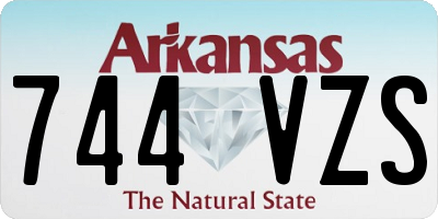 AR license plate 744VZS