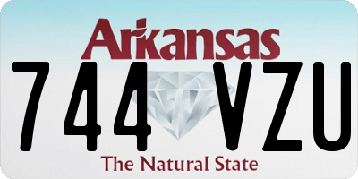 AR license plate 744VZU
