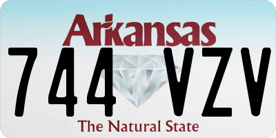 AR license plate 744VZV