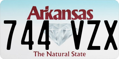 AR license plate 744VZX