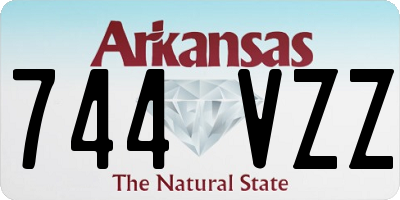 AR license plate 744VZZ