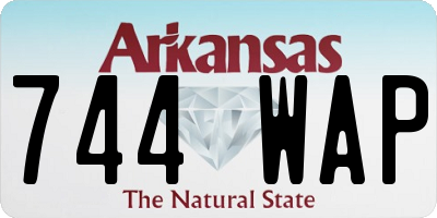 AR license plate 744WAP