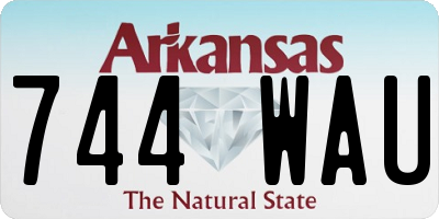 AR license plate 744WAU