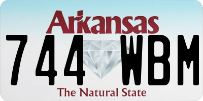 AR license plate 744WBM
