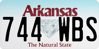 AR license plate 744WBS