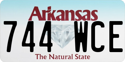 AR license plate 744WCE