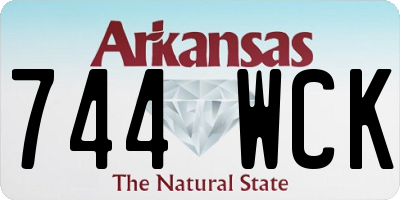 AR license plate 744WCK