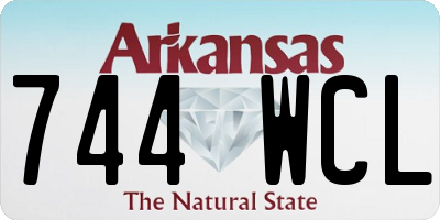 AR license plate 744WCL