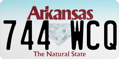 AR license plate 744WCQ